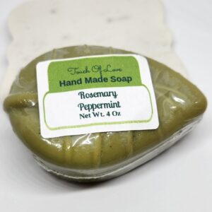 Rosemary Peppermint Leaf Soaps